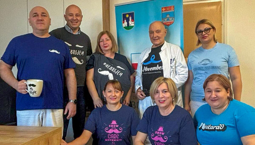 U Općoj županijskoj bolnici Našice prigodno obilježen Movember ili Brkati studeni mjesec zaštite zdravlja muškaraca